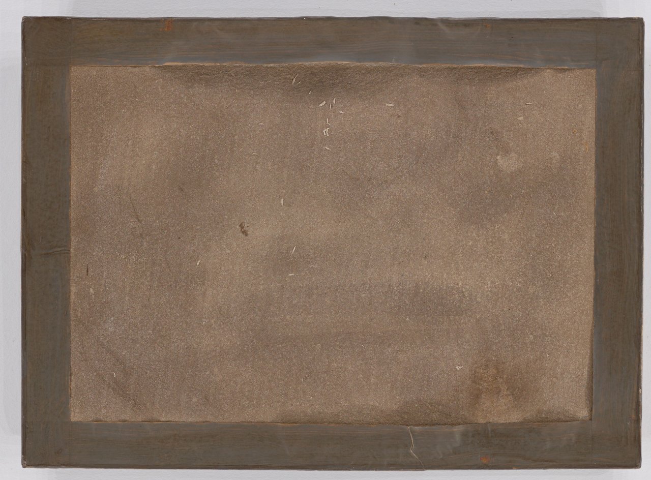 This picture shows the following artwork:  German, circa 1840. Landscape study.