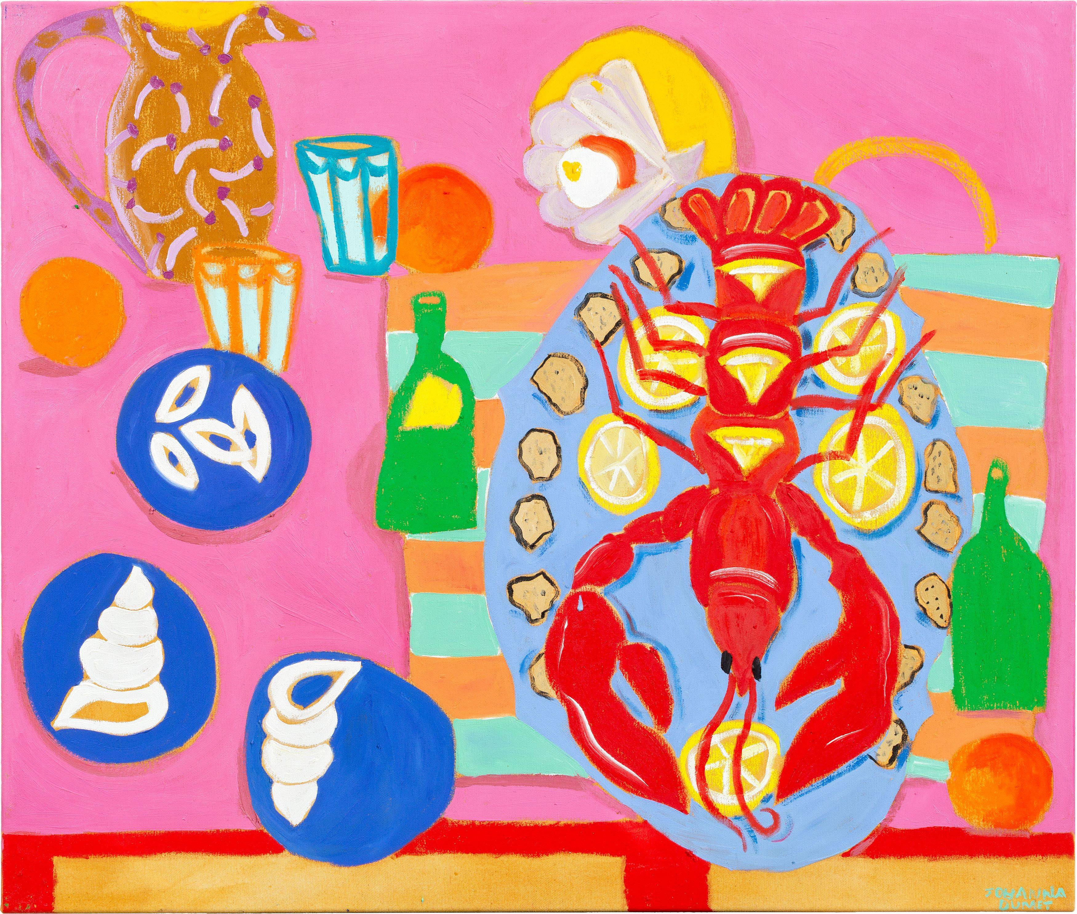 This picture shows the following artwork: Johanna Dumet. Everyone Wants a Piece of It: le Hommard aux Truffes. 2023.