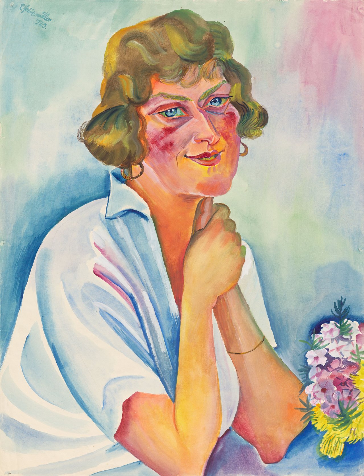 This picture shows the following artwork: Conrad Felixmüller. ”Norwegerin”. 1925.