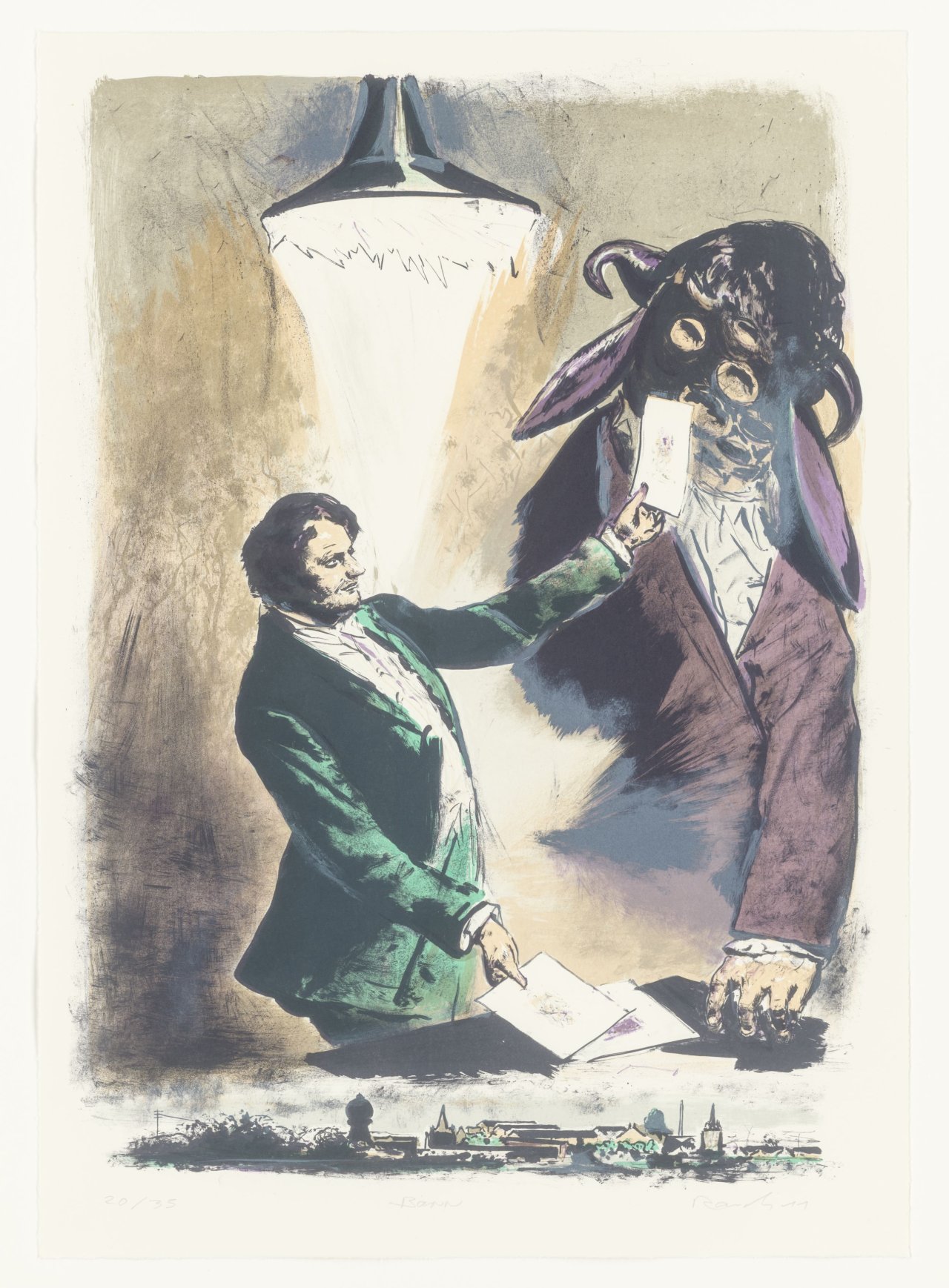 Auf diesem Bild ist das folgende Kunstwerk zu sehen: Neo Rauch. „Bann“. 2011.