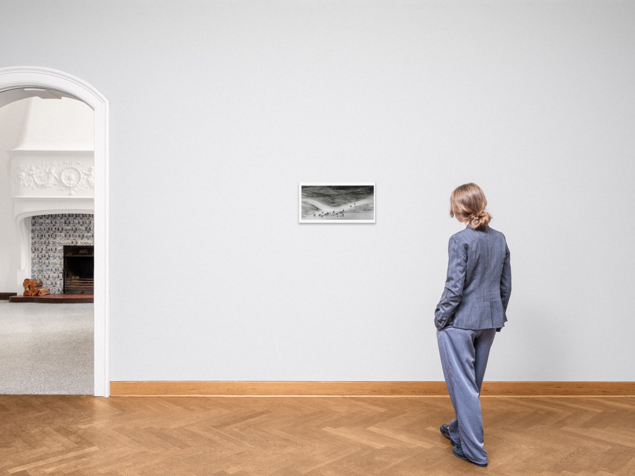 This picture shows the following artwork: Ragnar Axelsson. ”Jökulgil Landmannalaugar – Iceland”. 1997.