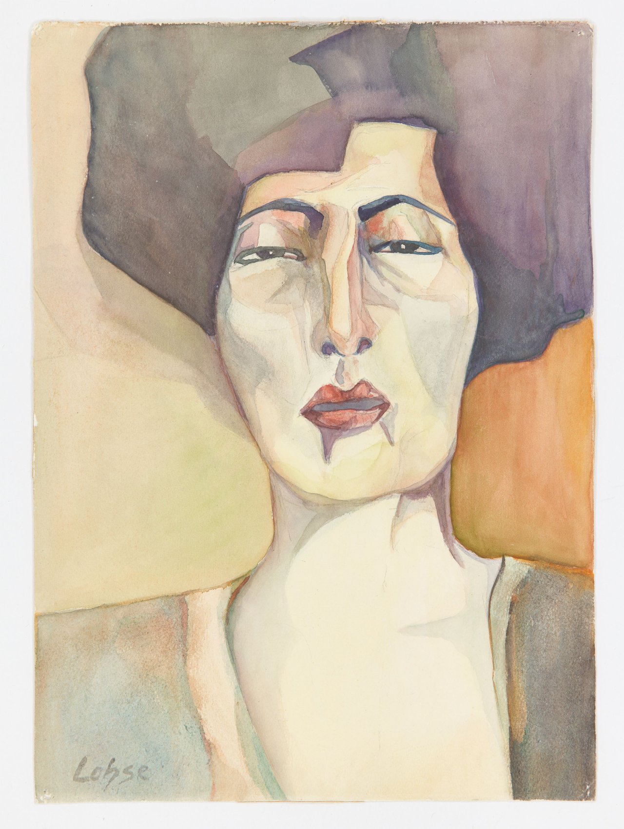 Auf diesem Bild ist das folgende Kunstwerk zu sehen: Carl Lohse. Porträt einer Frau.
