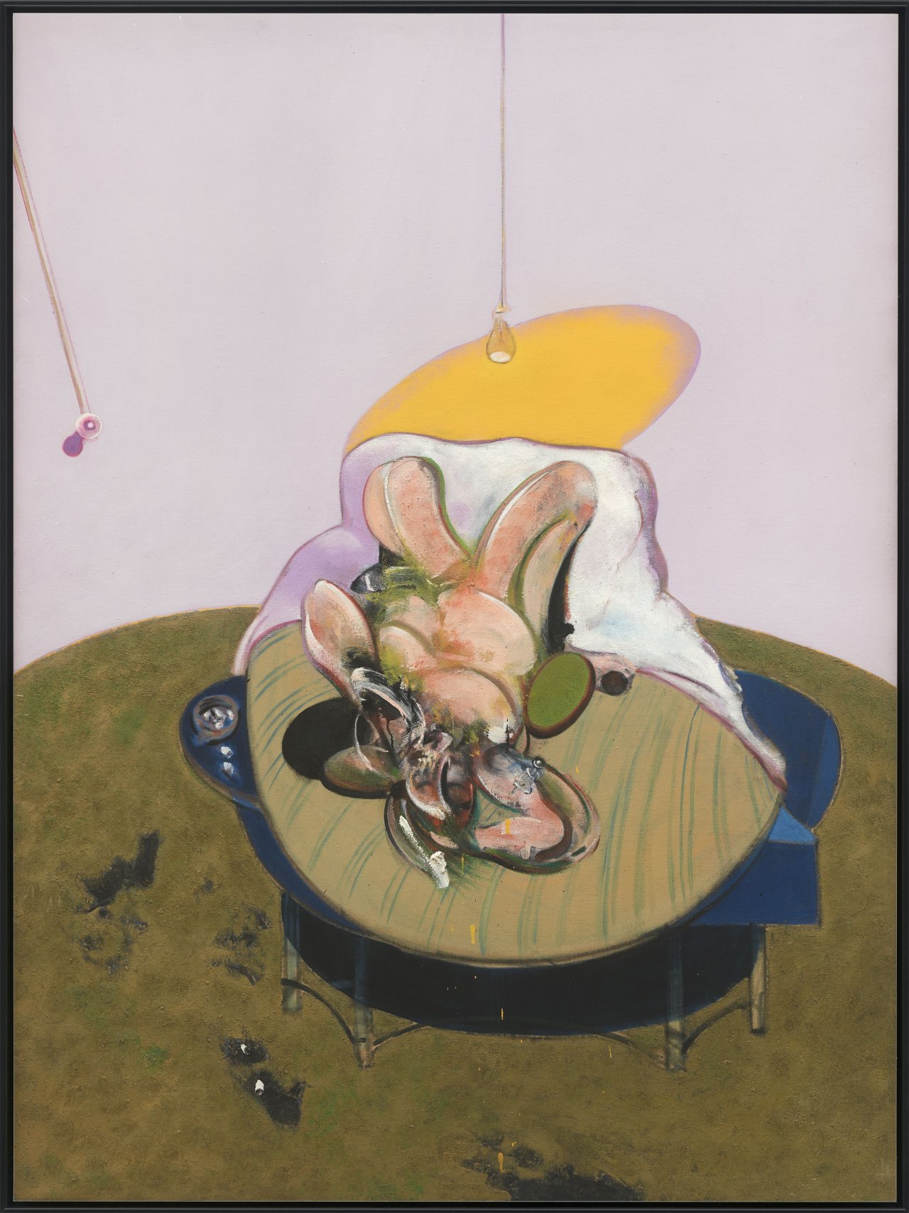 Auf diesem Bild ist das folgende Kunstwerk zu sehen: Francis Bacon. „Lying Figure 1969“ (Small). 1969/2015.