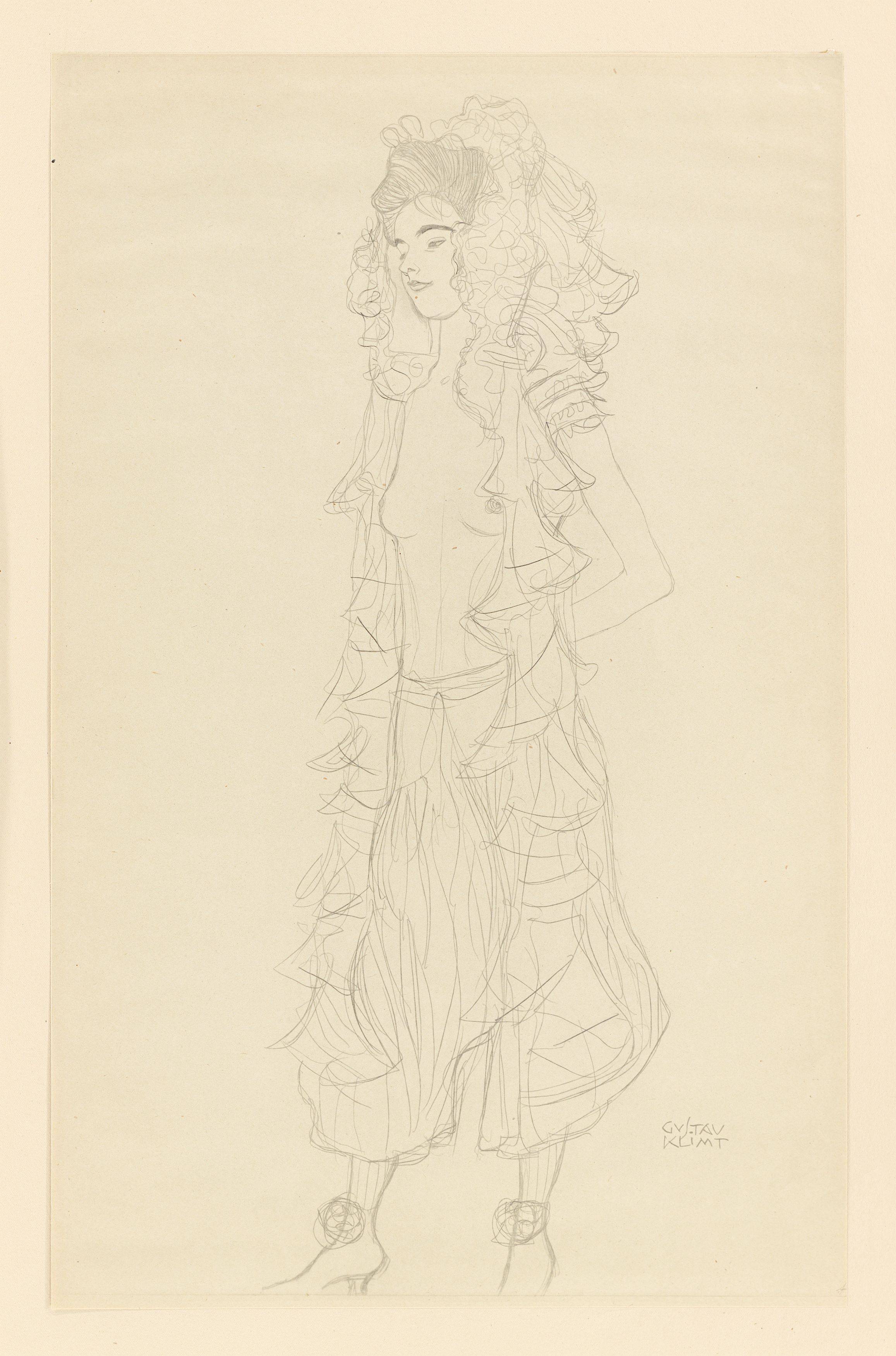 Auf diesem Bild ist das folgende Kunstwerk zu sehen: Gustav Klimt. „25 Handzeichnungen“. 1919.