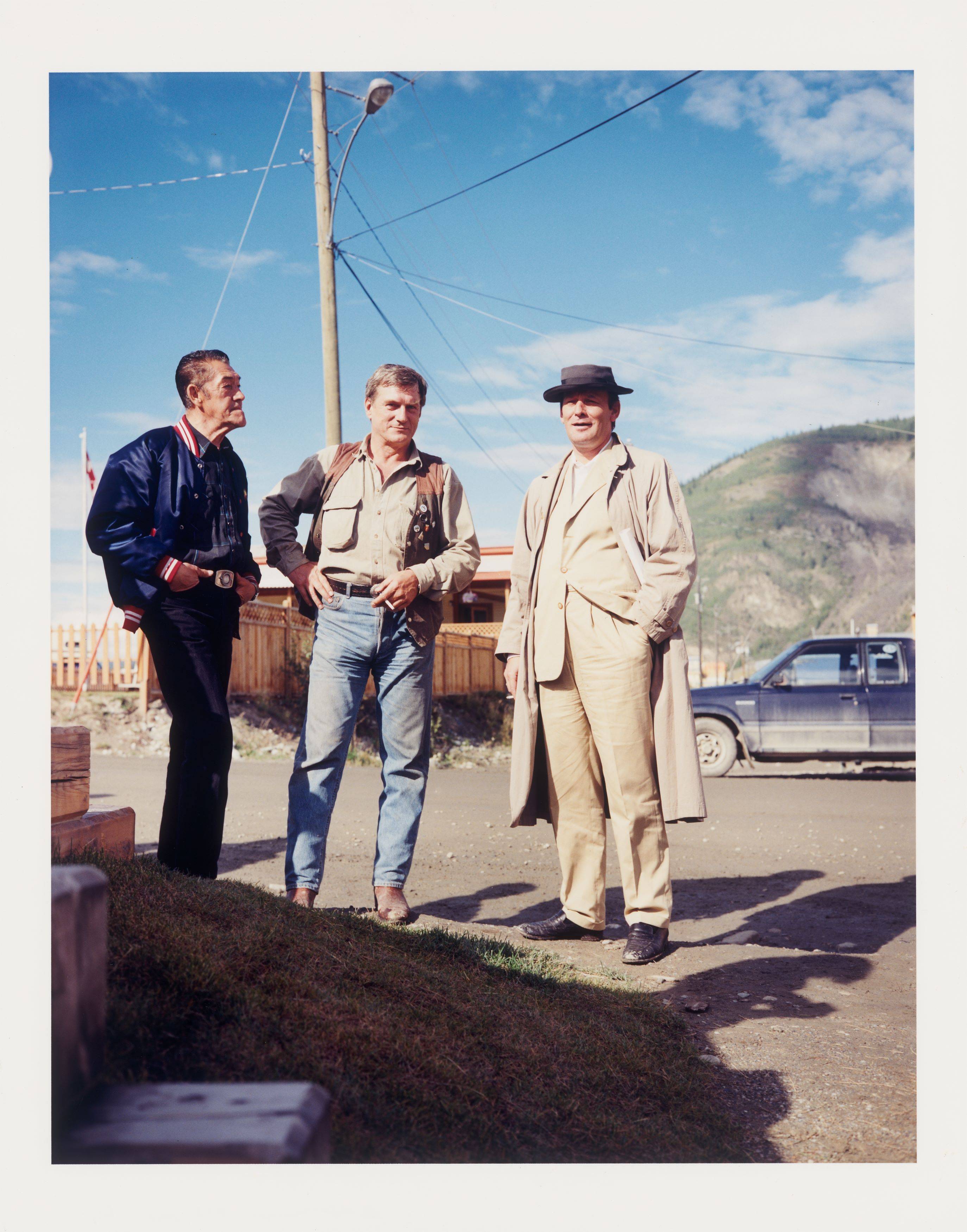 This picture shows the following artwork: Albrecht Fuchs. M.K. 9 Fotografien. Martin Kippenberger in Dawson City, August 1995.