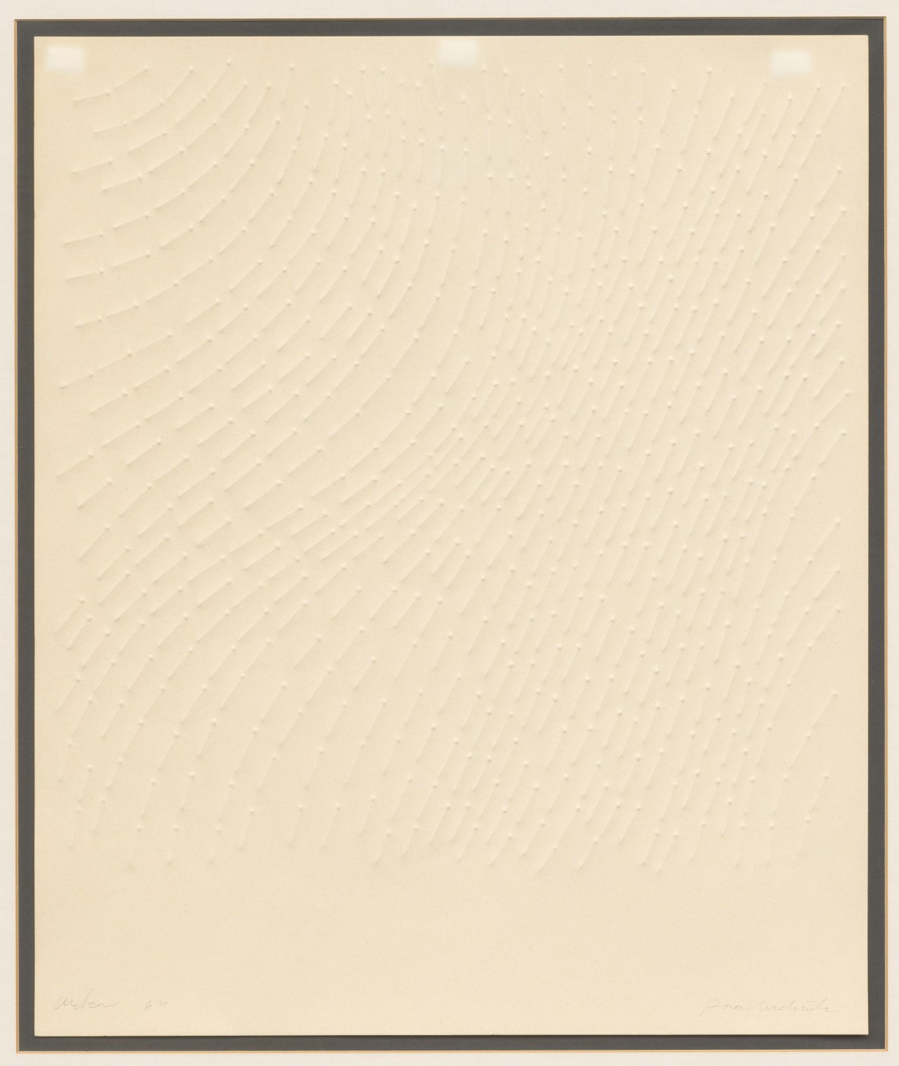 This picture shows the following artwork: Günther Uecker. Untitled. 1964.