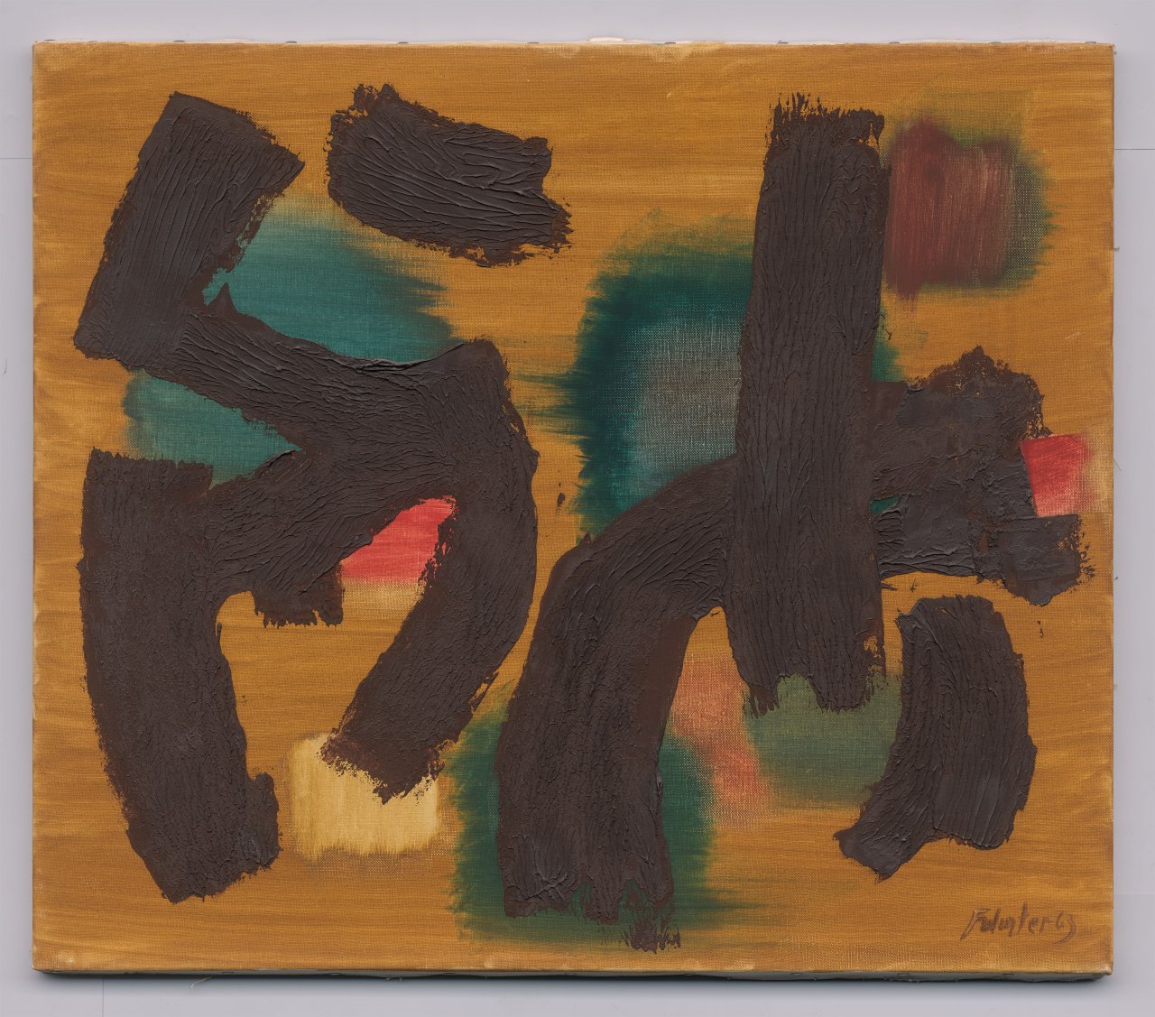 This picture shows the following artwork: Fritz Winter. ”März 63”. 1963.