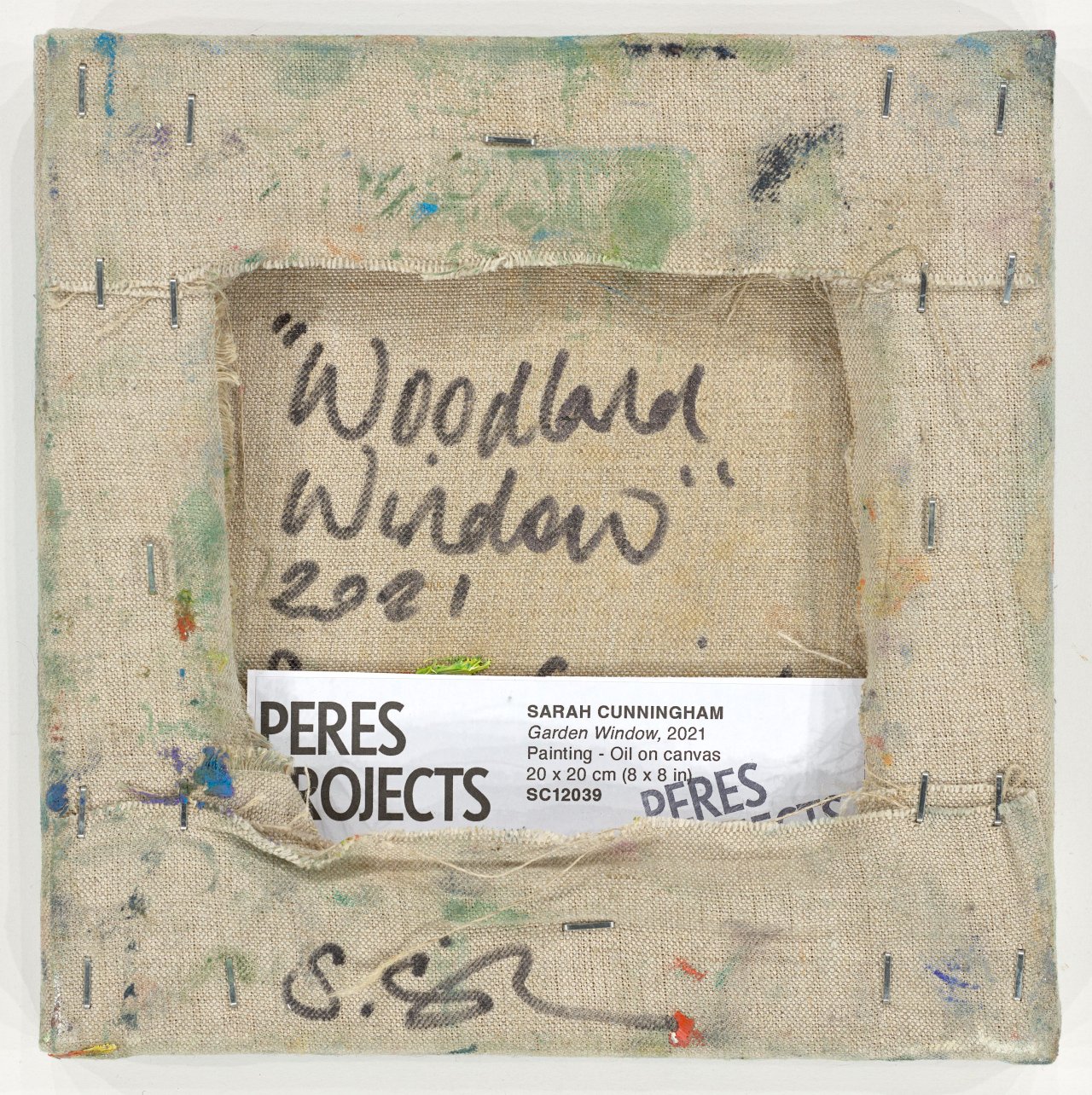 This picture shows the following artwork: Sarah Cunningham. ”Woodland Window”. 2021.