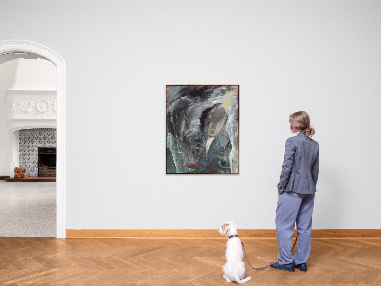 This picture shows the following artwork: Per Kirkeby. Untitled. 1981.
