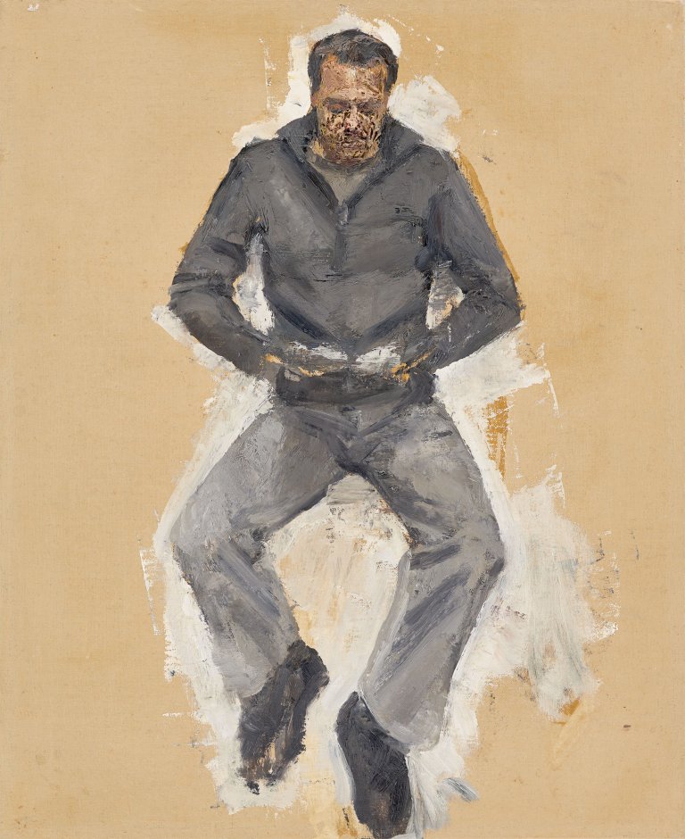 This picture shows the following artwork: Steven Black. Untitled (Man reading). 2003.