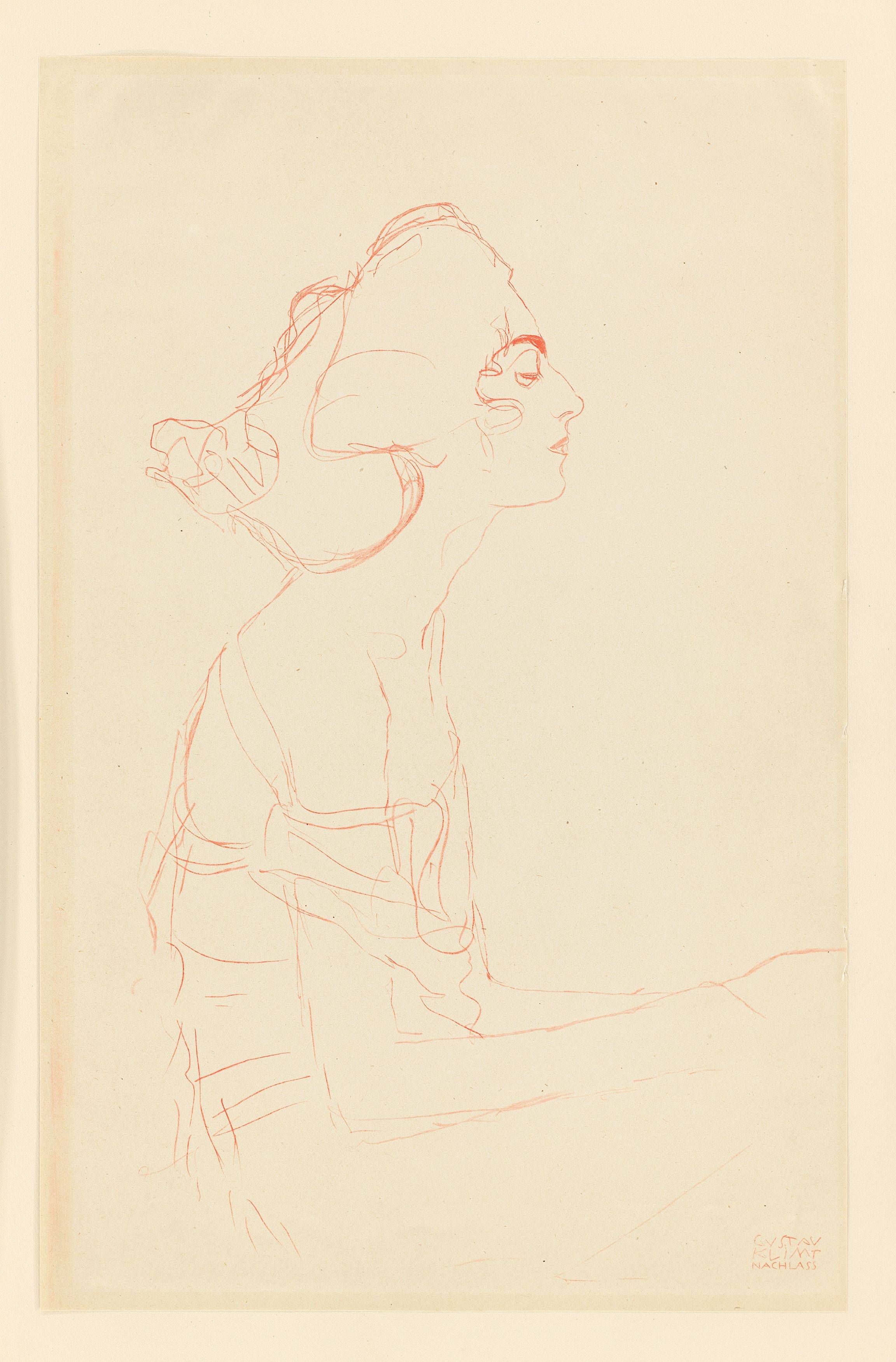 Auf diesem Bild ist das folgende Kunstwerk zu sehen: Gustav Klimt. „25 Handzeichnungen“. 1919.
