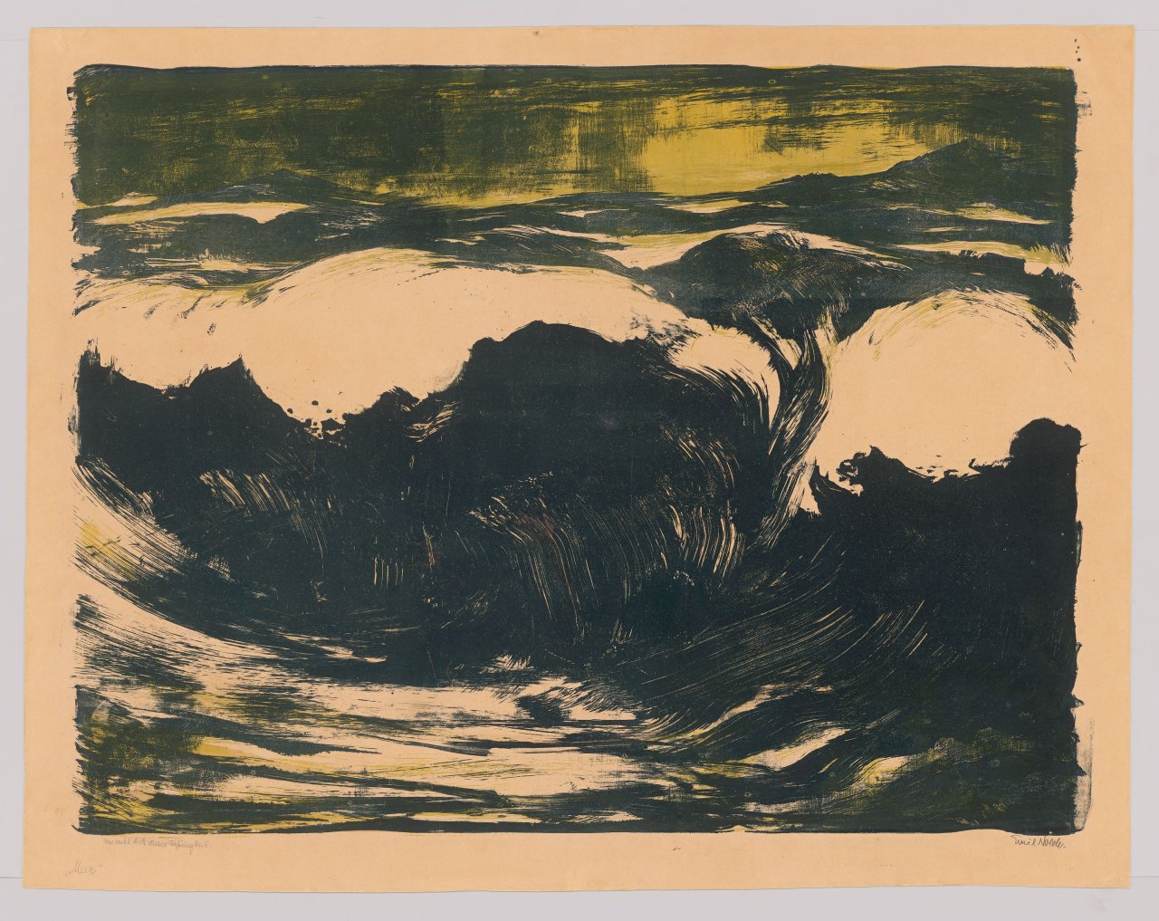 This picture shows the following artwork: Emil Nolde. ”Meer”. 1926.