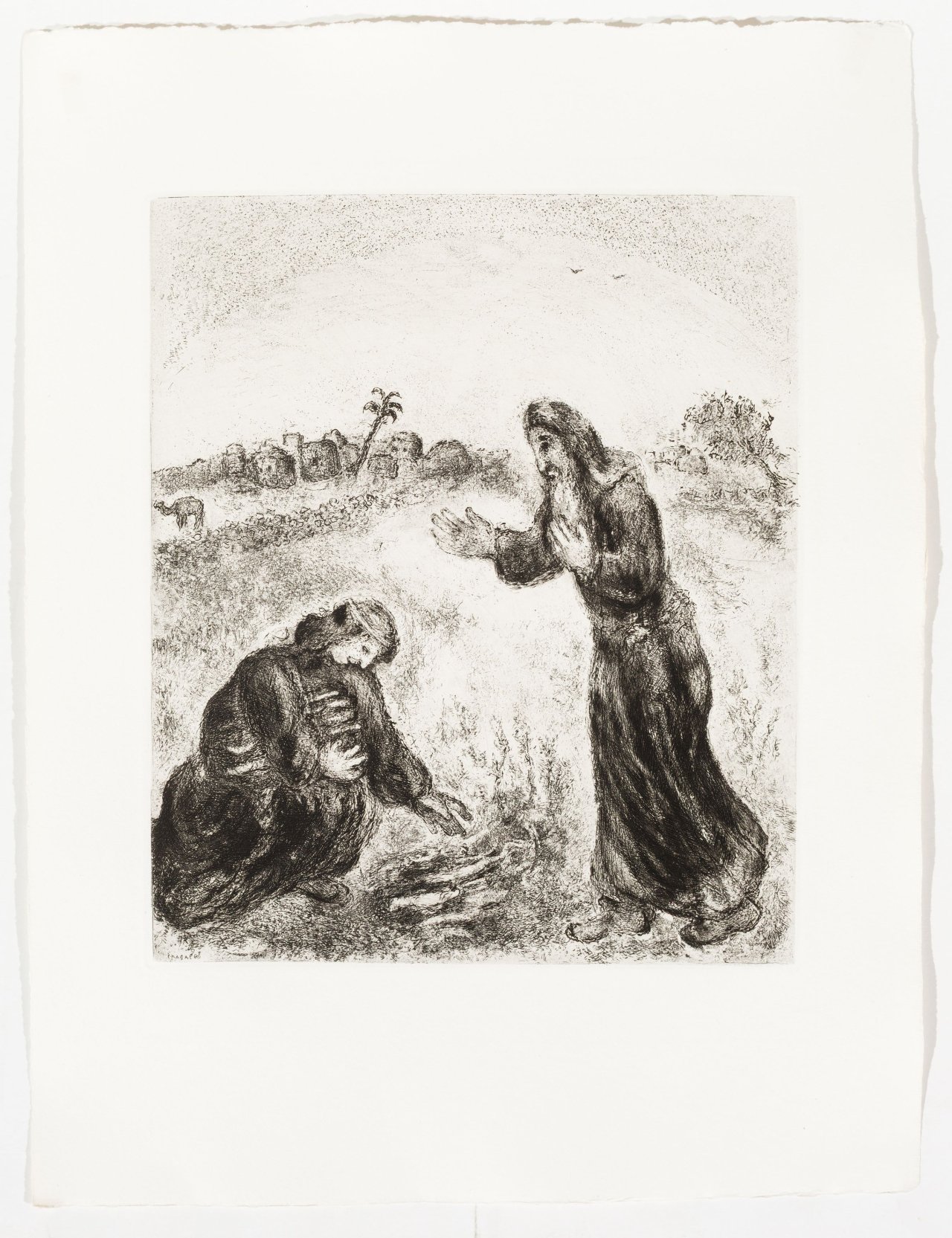 Auf diesem Bild ist das folgende Kunstwerk zu sehen: Marc Chagall. „Bible“. 1956.