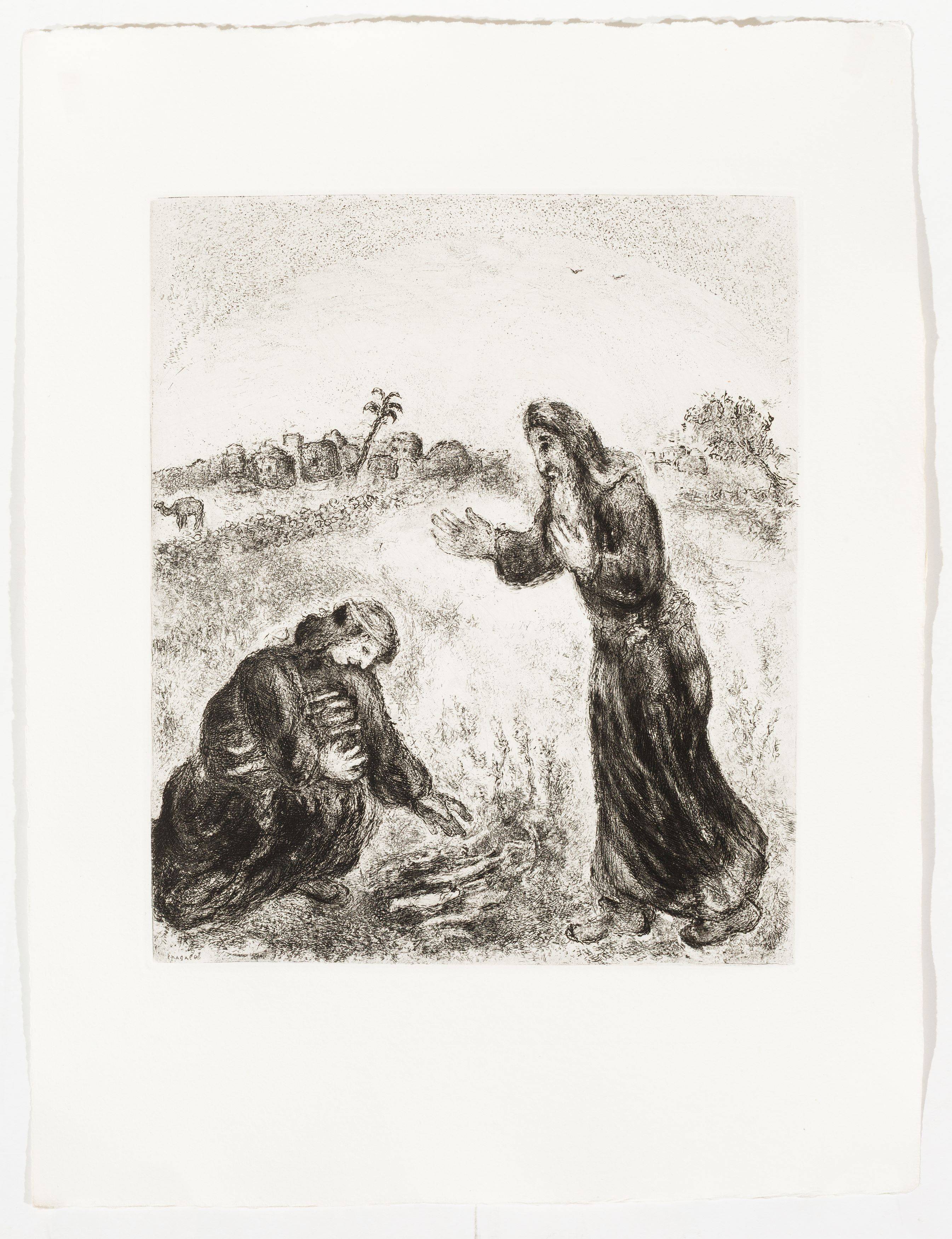 Auf diesem Bild ist das folgende Kunstwerk zu sehen: Marc Chagall. „Bible“. 1956.