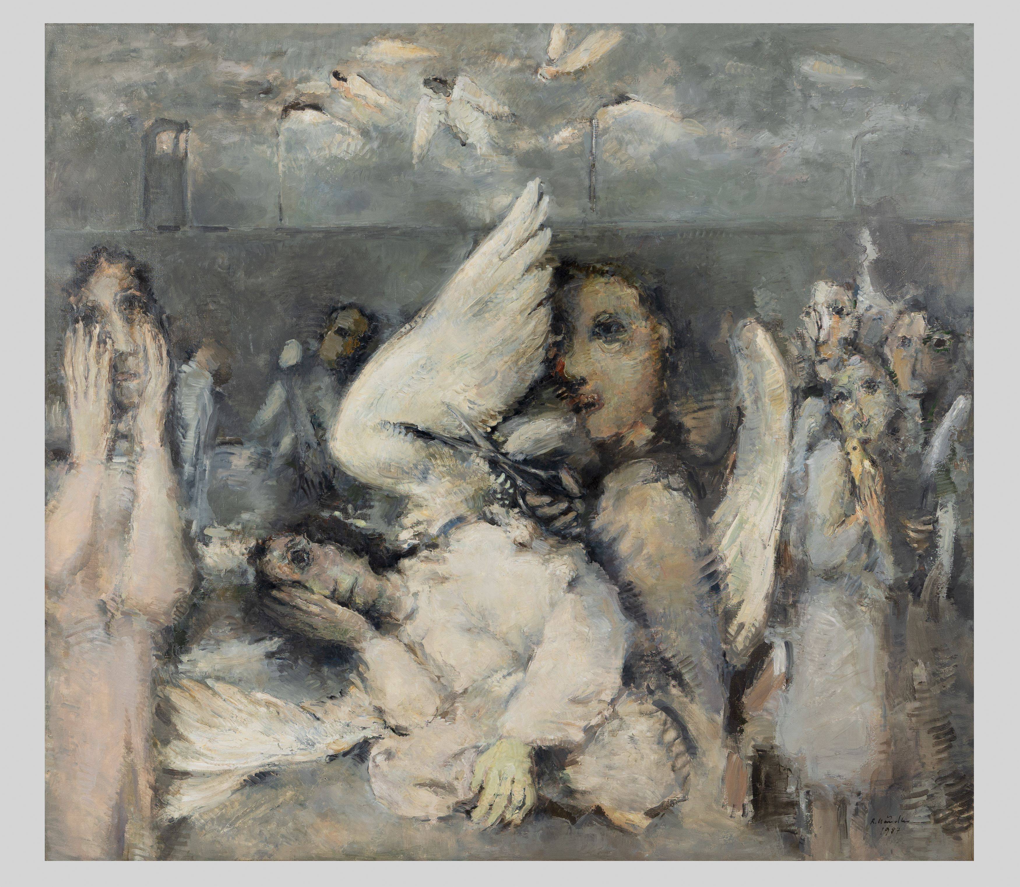 This picture shows the following artwork: Rolf Händler. ”Die Beschneidung der Engel”. 1987.