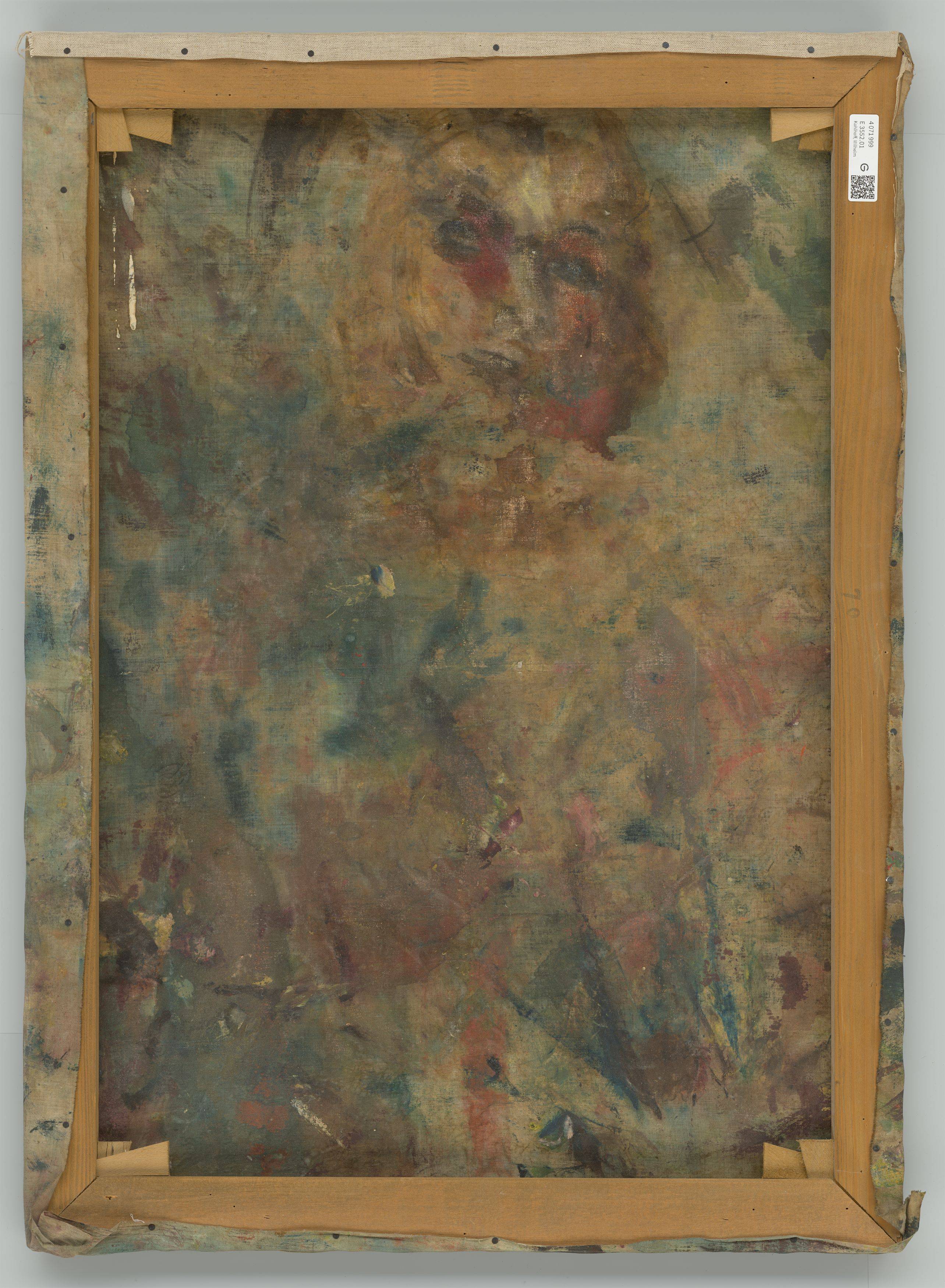 This picture shows the following artwork: Wilhelm Kohlhoff. ”Frauenhalbakt (Kathrin)”. Circa 1920.