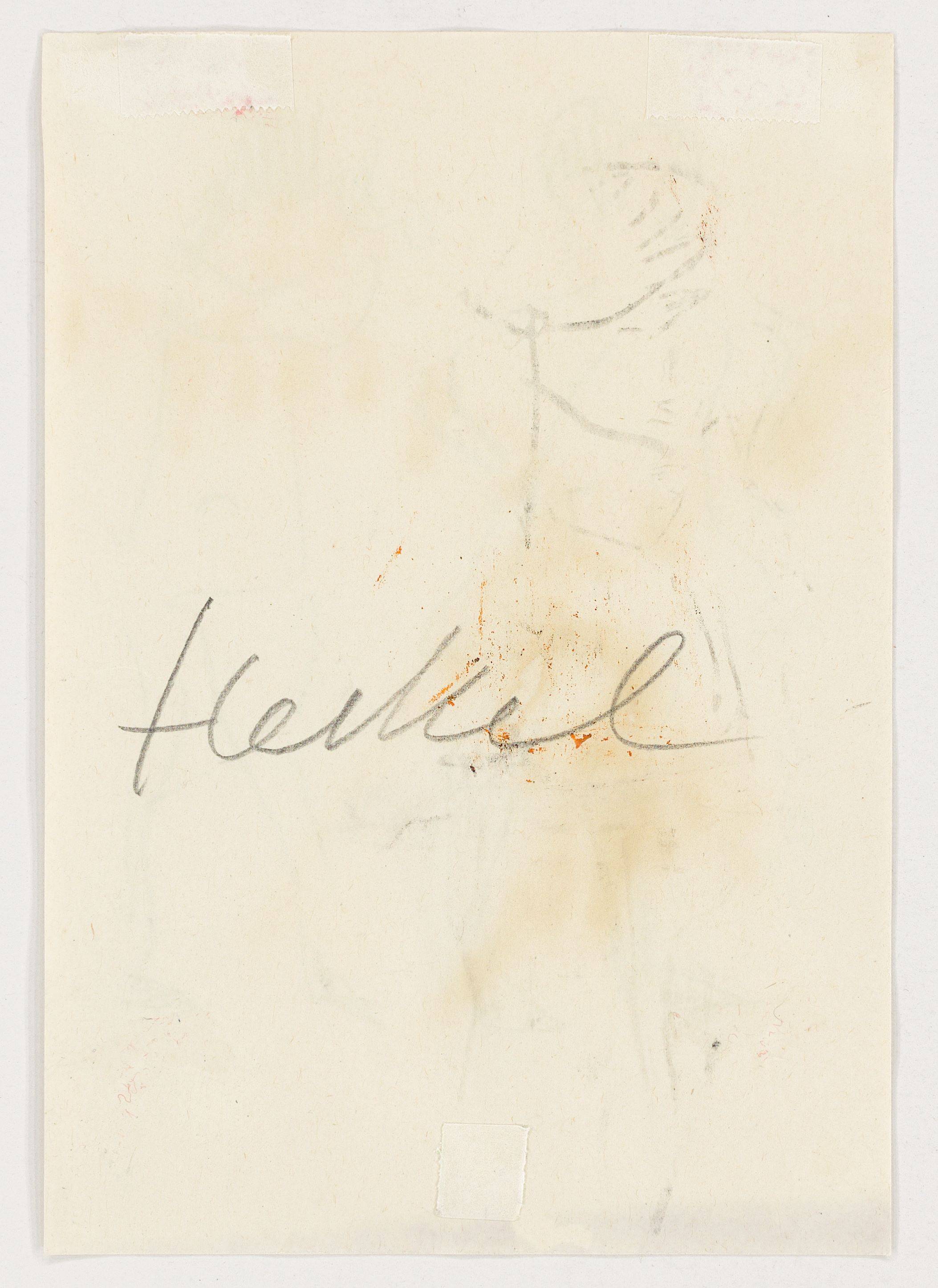 This picture shows the following artwork: Erich Heckel. Figure drawing. Circa 1910.