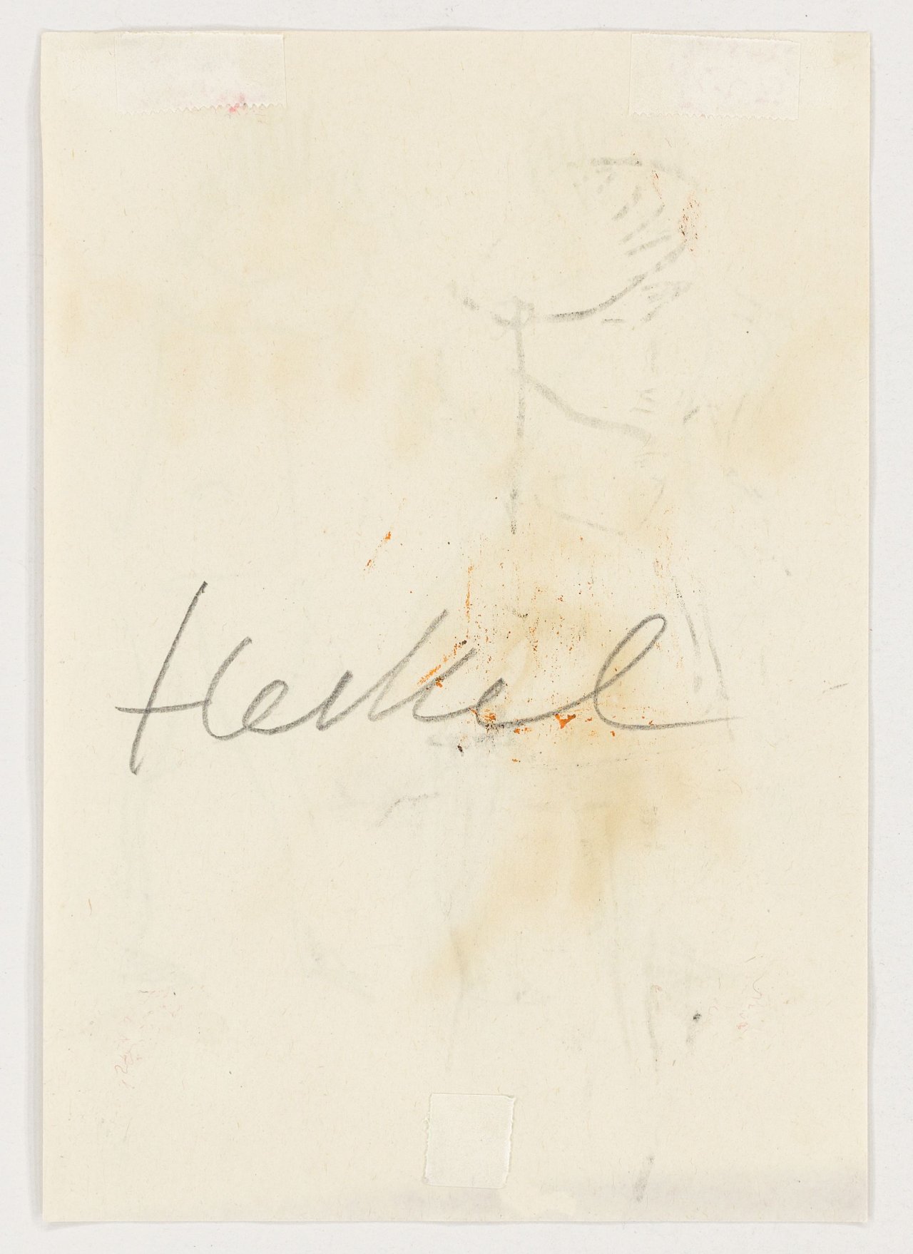 This picture shows the following artwork: Erich Heckel. Figure drawing. Circa 1910.