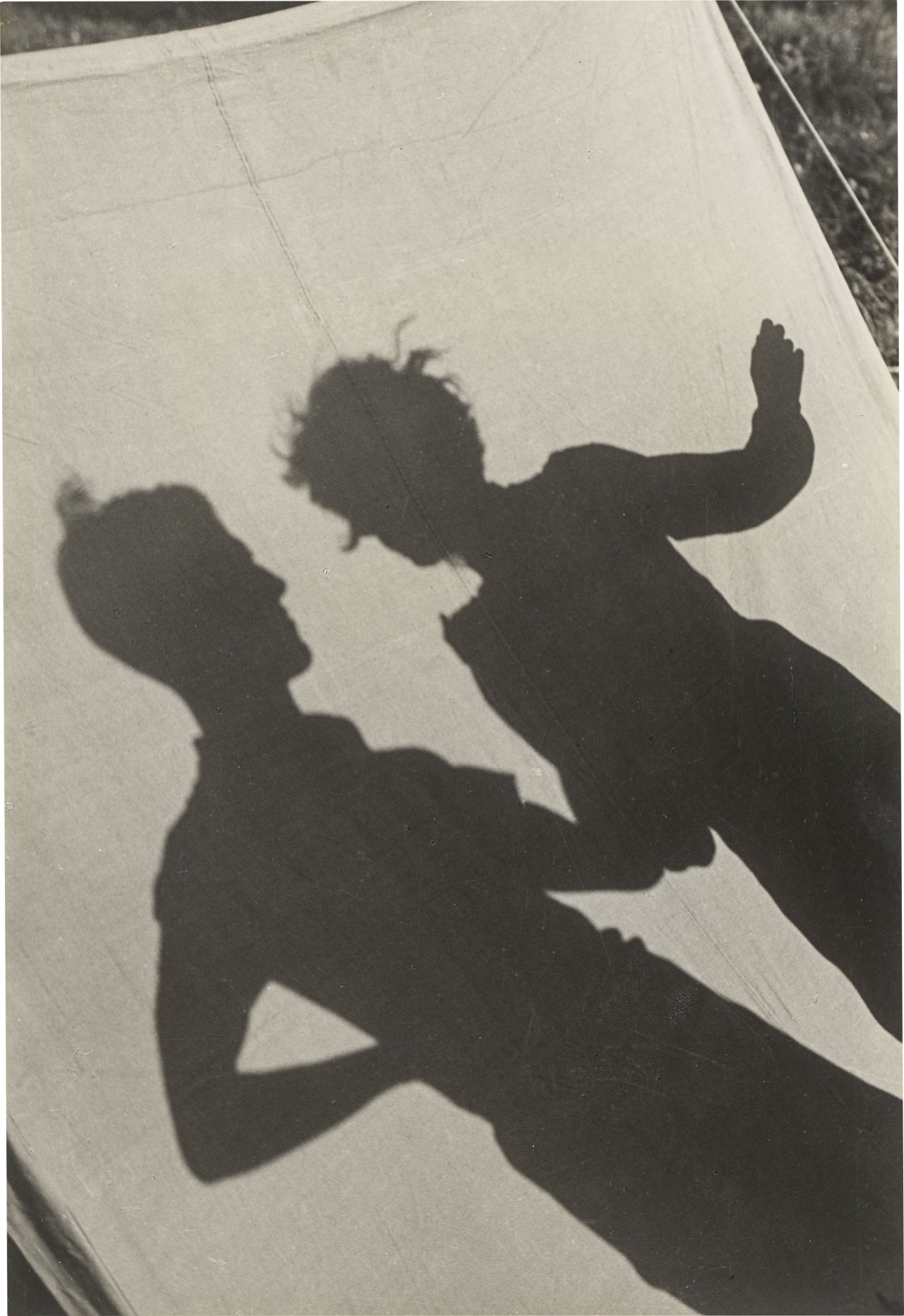 This picture shows the following artwork: Dr. Paul Wolff. Shadow Study, by the Tent, Switzerland. Circa 1930.