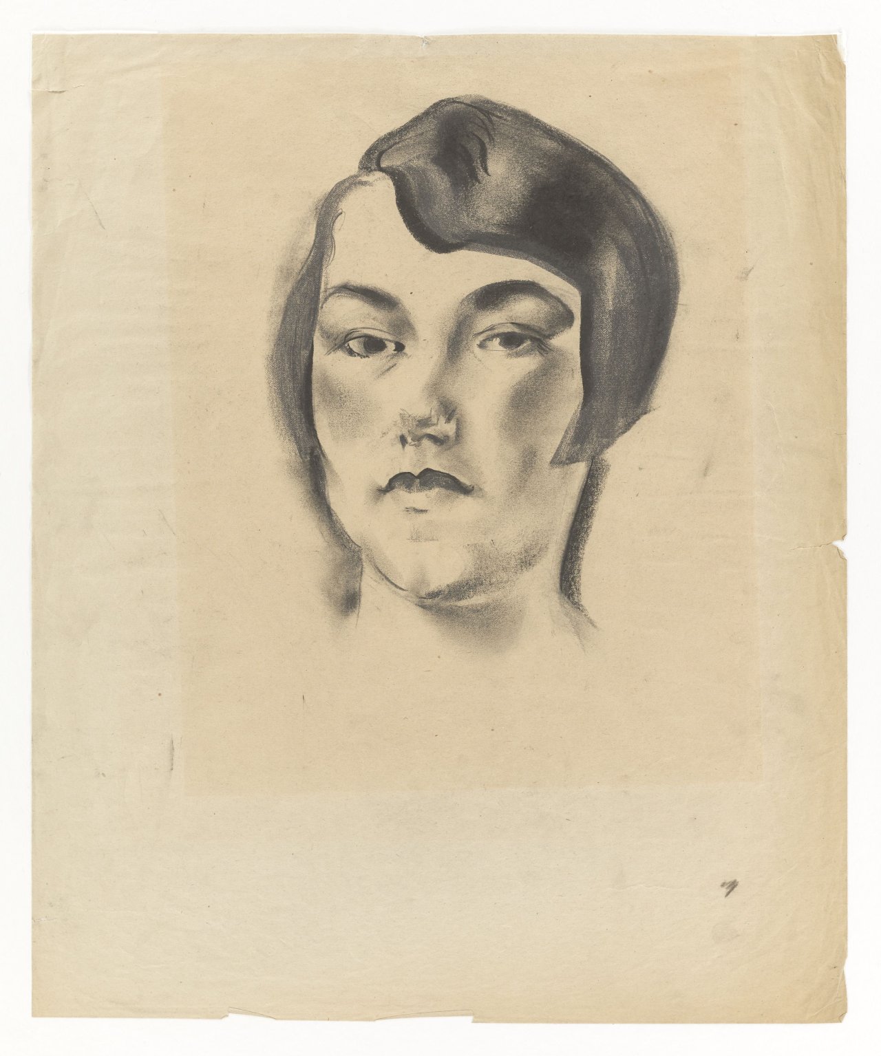 This picture shows the following artwork: Friedl Dicker-Brandeis. Portrait of a woman. Circa 1922.