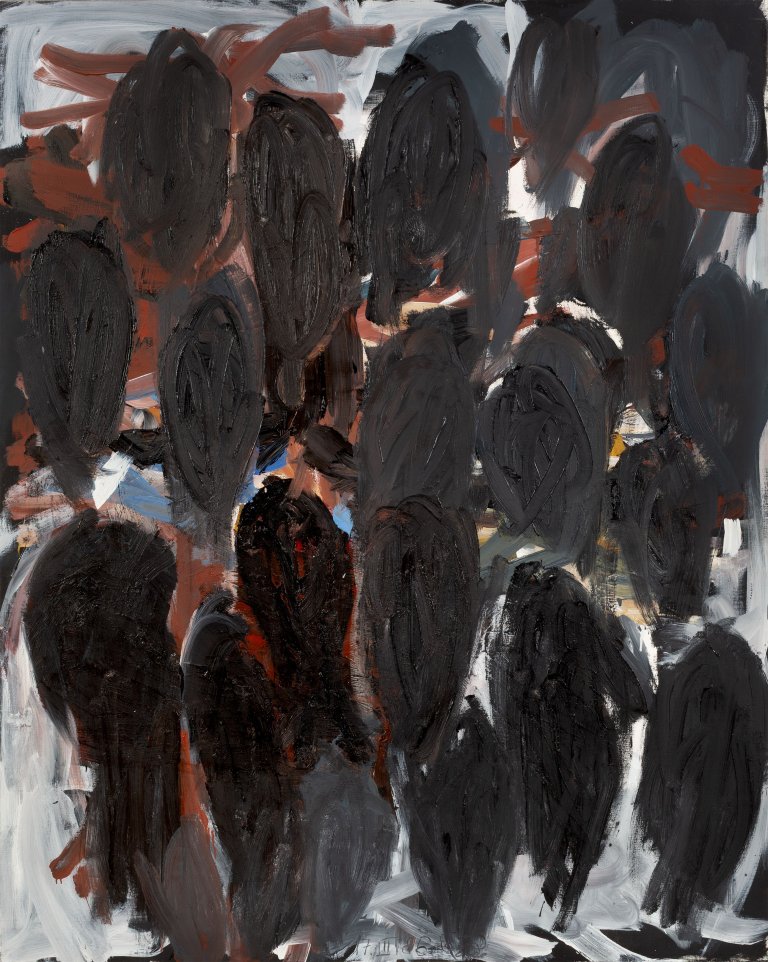 This picture shows the following artwork: Georg Baselitz. ”Tränen”. 1986.