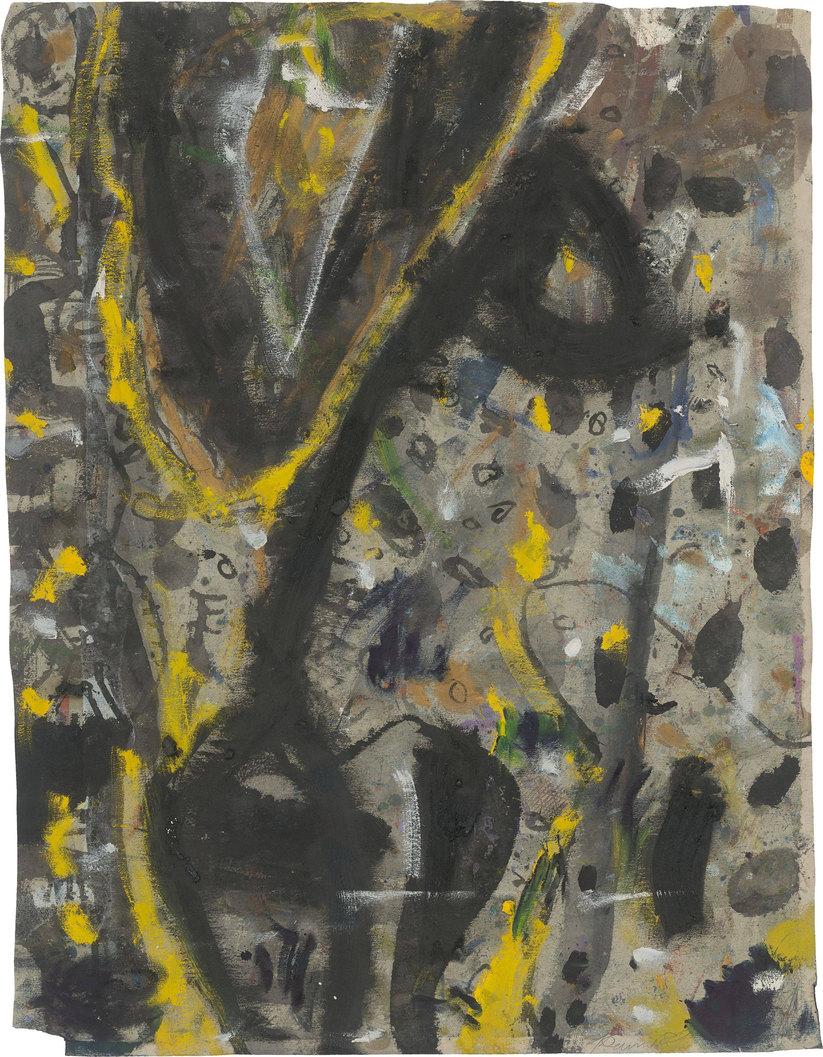 This picture shows the following artwork: Gunter Damisch. Untitled. 1988.