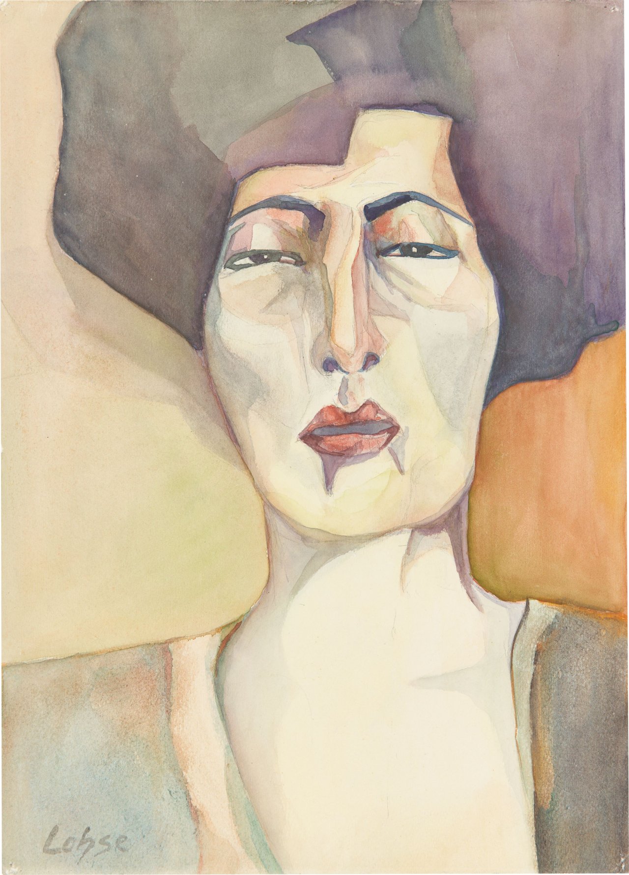 Auf diesem Bild ist das folgende Kunstwerk zu sehen: Carl Lohse. Porträt einer Frau.