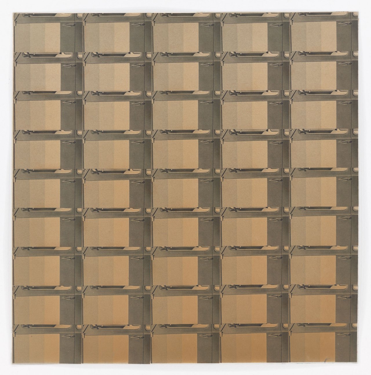 Auf diesem Bild ist das folgende Kunstwerk zu sehen: Peter Roehr. Ohne Titel (FO-106). 1965.