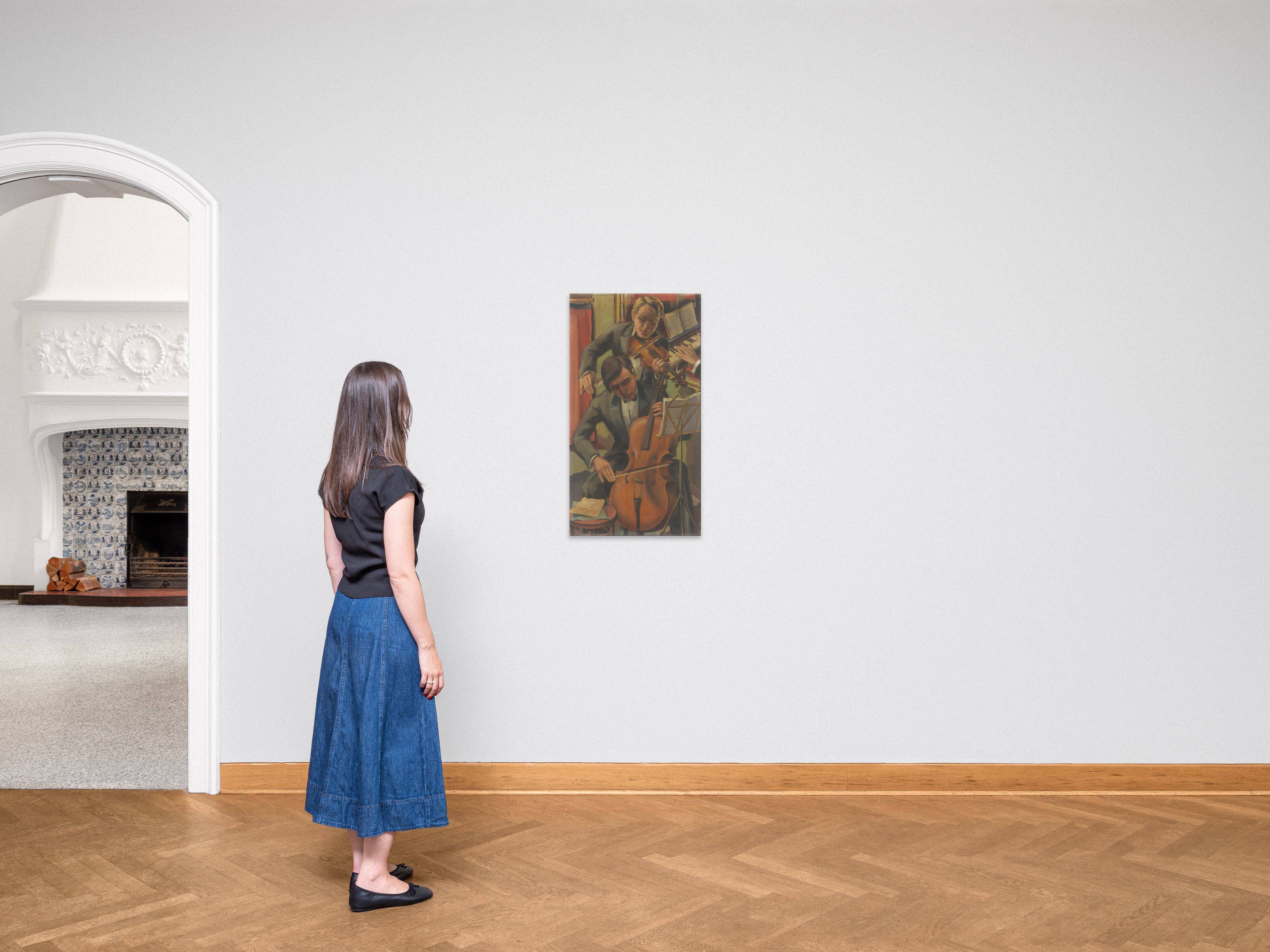 This picture shows the following artwork: Heinrich Friedrich Steiauf. ”Musik”. 1929.