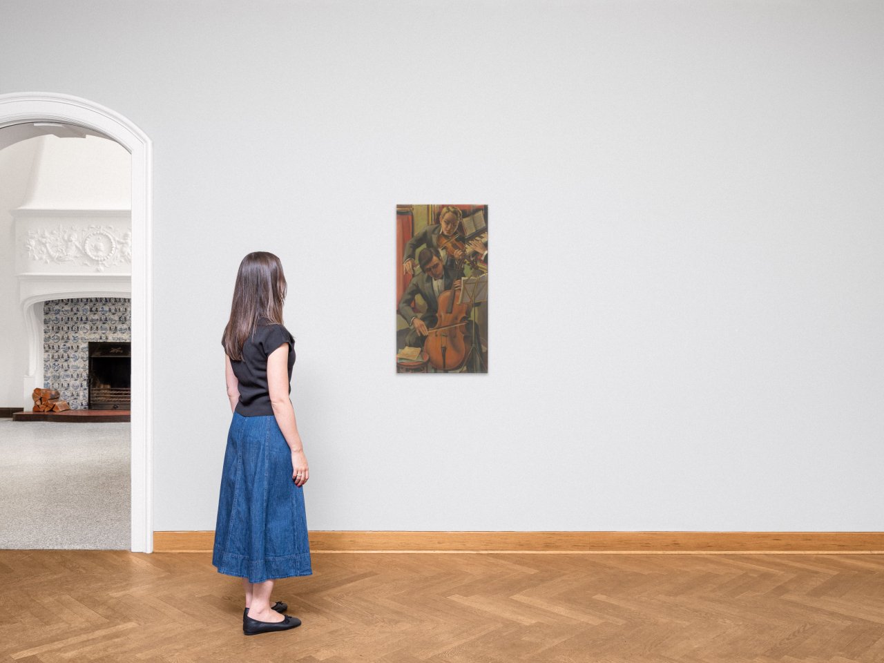 This picture shows the following artwork: Heinrich Friedrich Steiauf. ”Musik”. 1929.