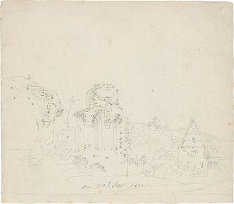 „Ruine des Klosters Altzella in Nossen bei Dresden, 20. September 1800“