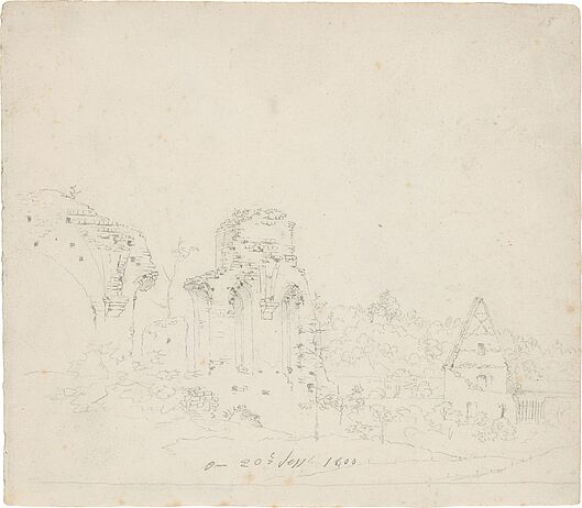 „Ruine des Klosters Altzella in Nossen bei Dresden, 20. September 1800“